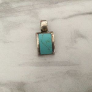 Silver & Turquoise Necklace Pendant